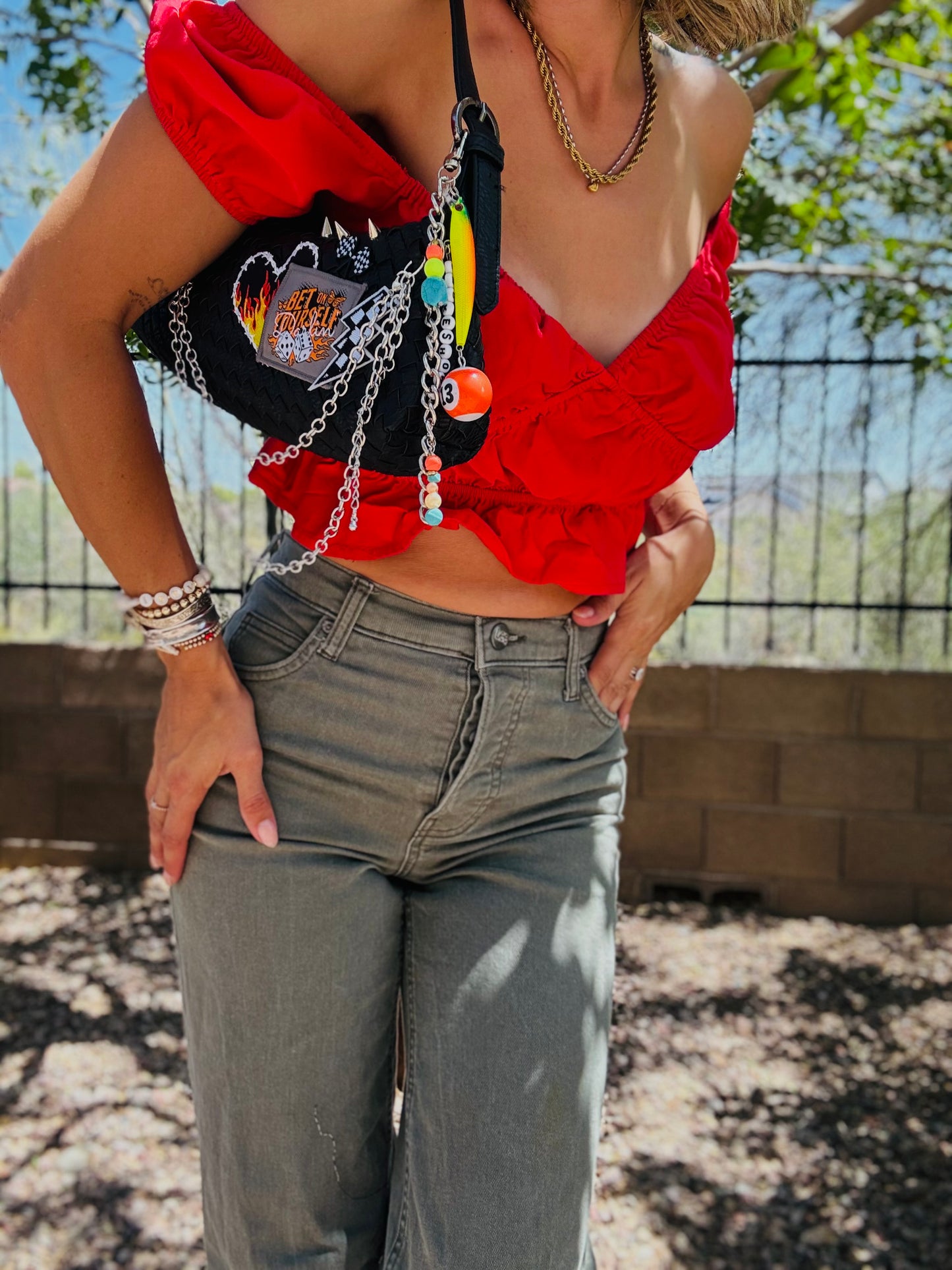 SCC- bet on yourself with handmade bag charm + 2-1 *The Hayden*