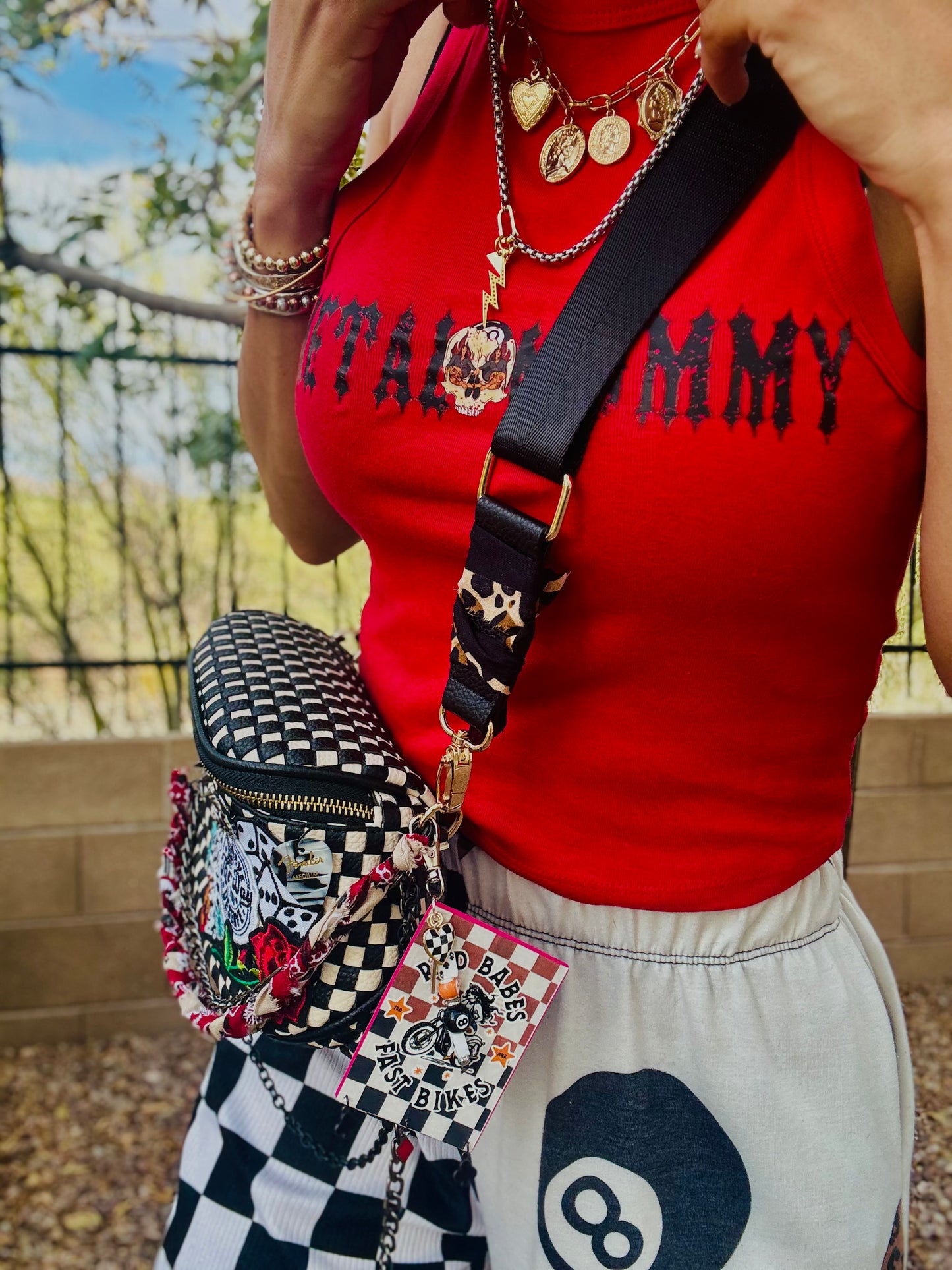 CO- have the day you deserve rad women + PHOENIX BAG black checkered -