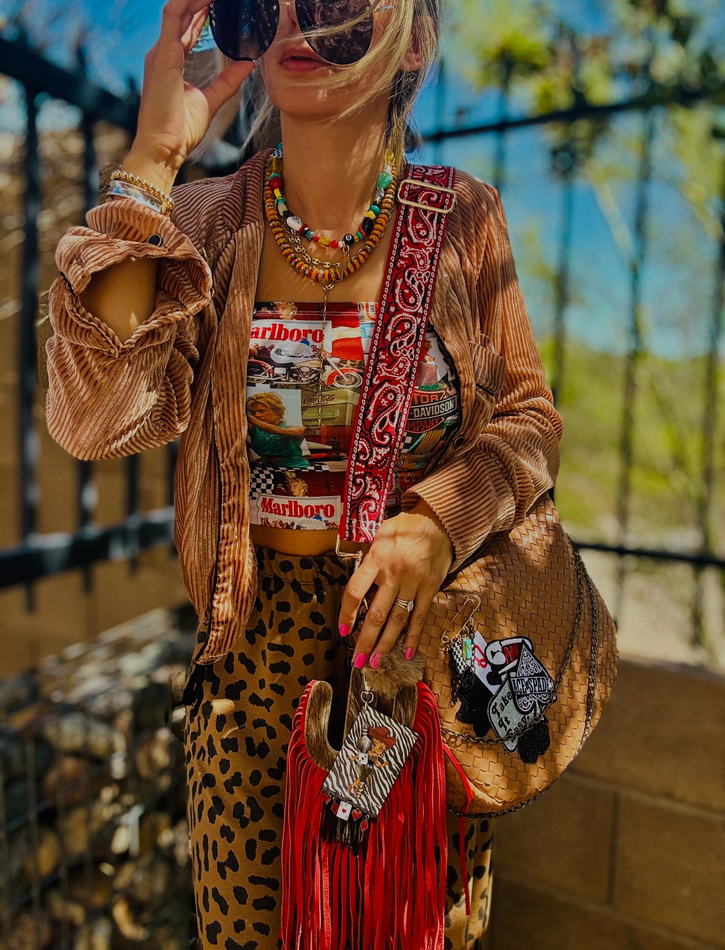 CD- edgy punk Betty  + CHANDLER BAG* comes with 2 straps worn 3 ways