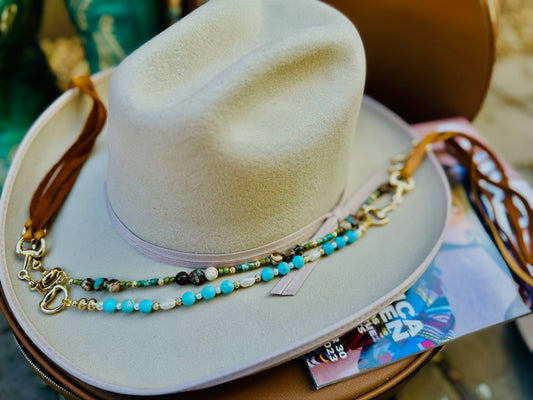 LB-Taylor Caramel Genuine Elk Hat Bands