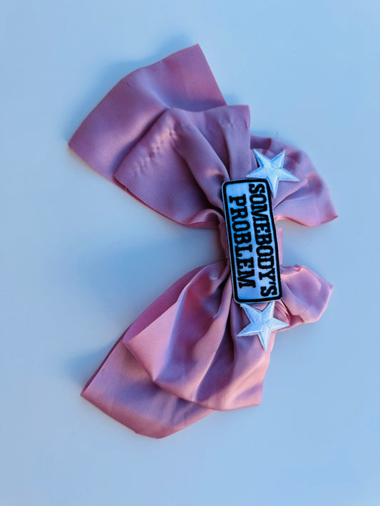 Bfs- patched hair bow clip somebody’s problem