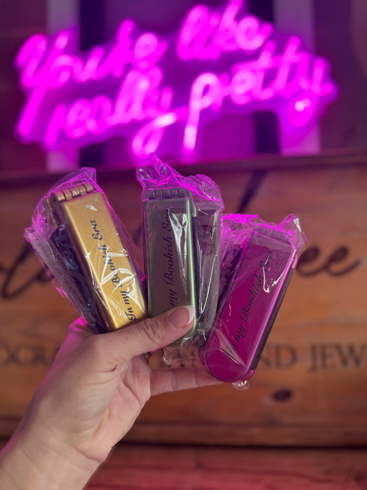 BCJ-Bookish Purse & Travel Brush compacts