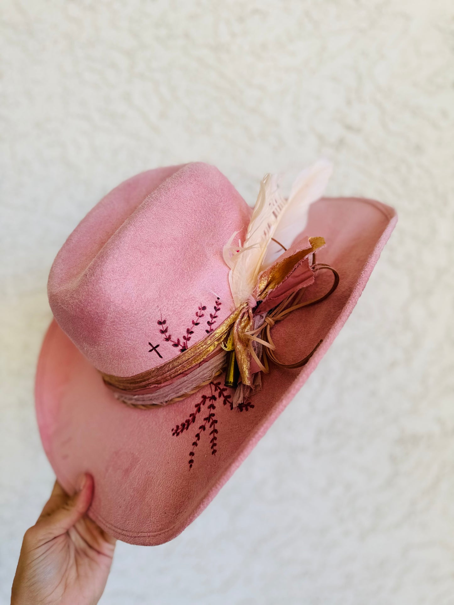 BFS- pink cowgirl brim