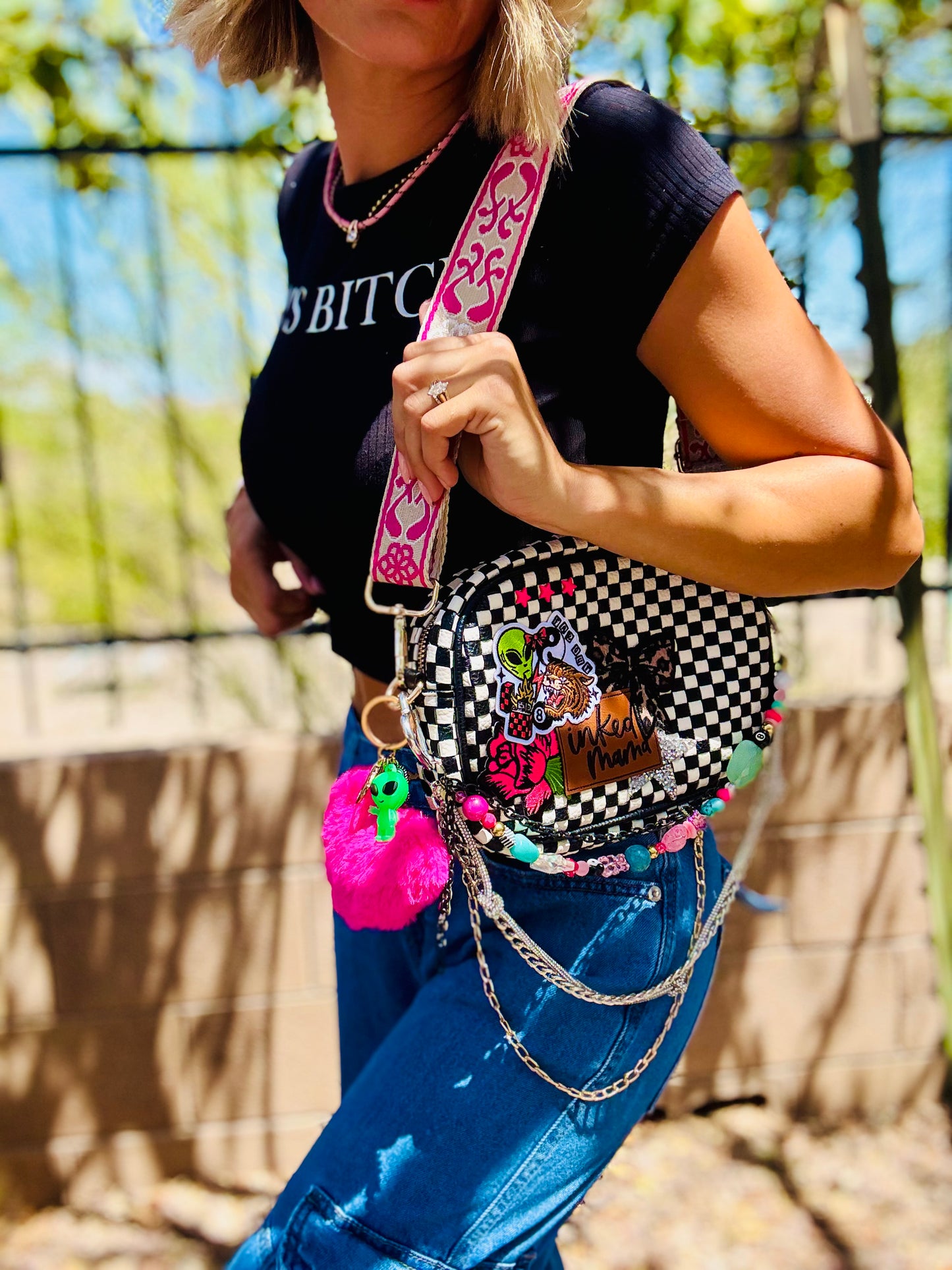 CC-Inked mama neon -*Page Bag* 2 strap 3 ways to wear