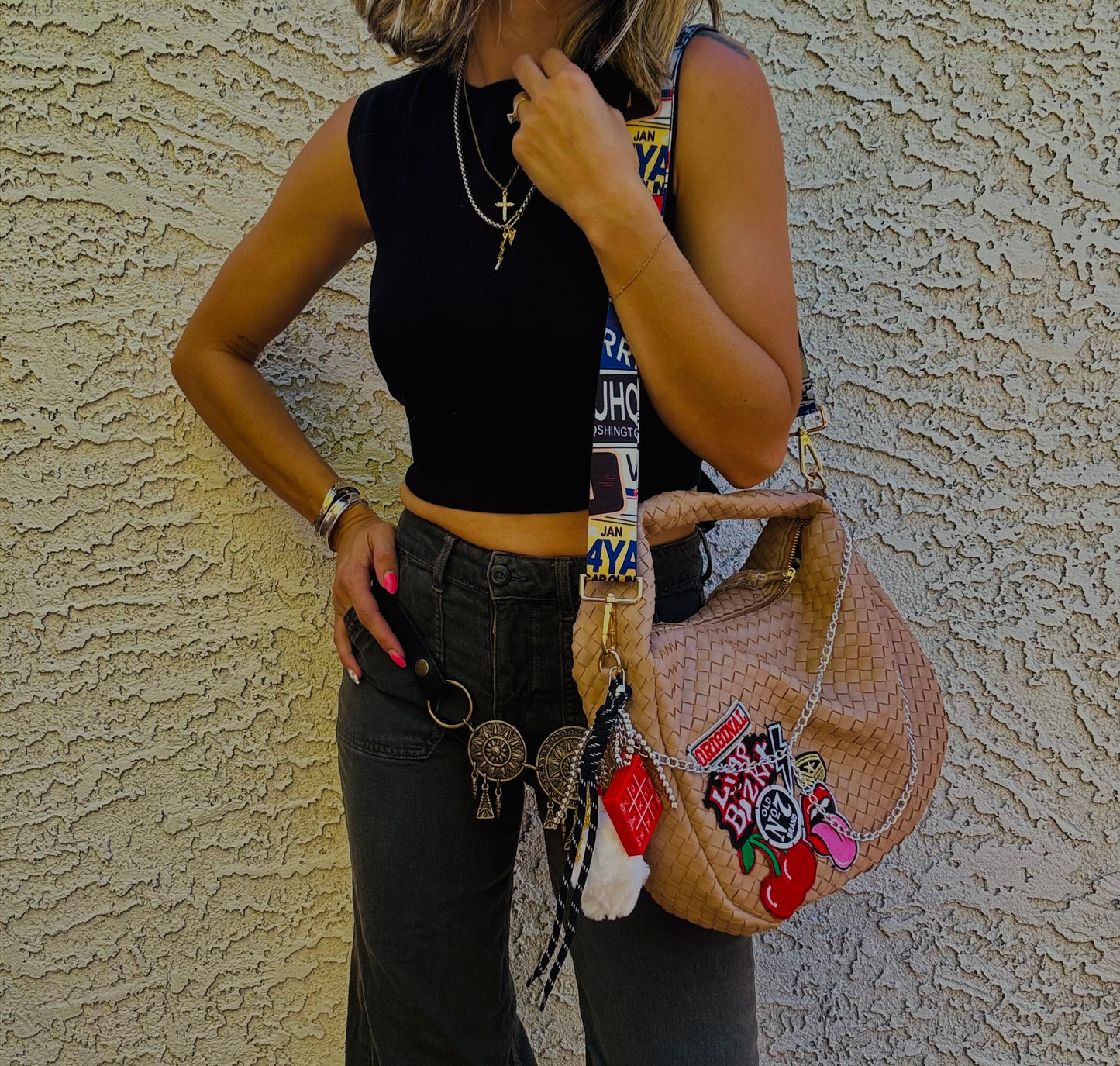 BBBC-badass Groupie Band babe.+ CHANDLER BAG* taupe