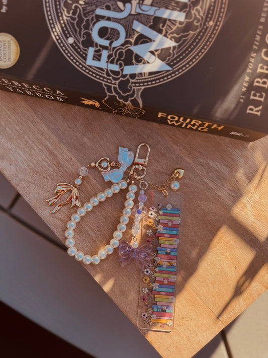 BBC-hand beaded+ bookstacks pink 