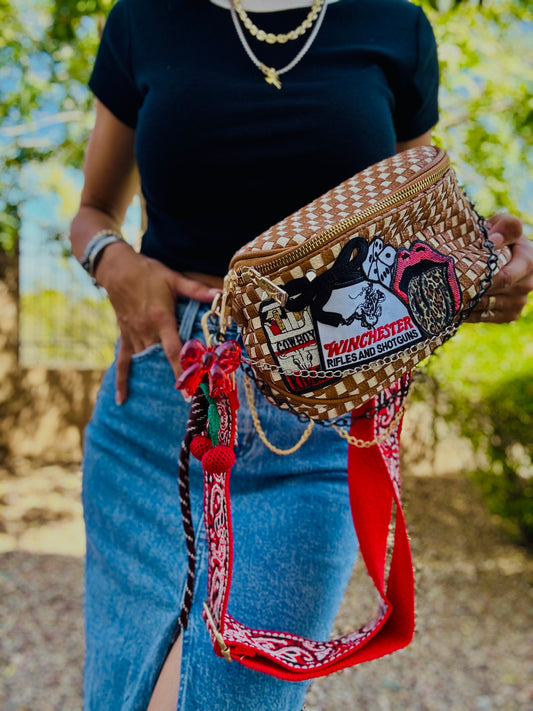 DM2-cowboy killers Winchest+aim red bombshell +PHOENIX BAG + extra red strap