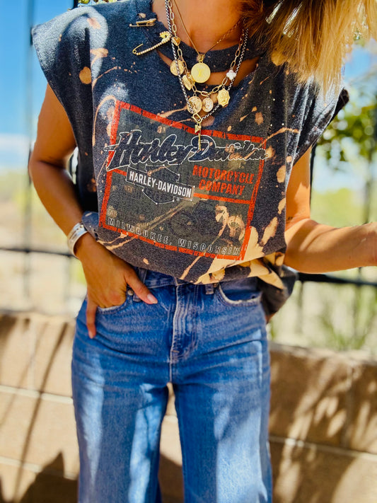 TEE-BIKER BABE CHAIN  - DAD TEE X-LARGE