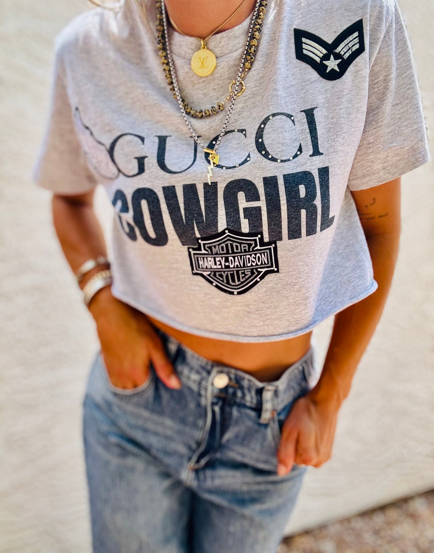 TEE-lux Cowgirl baddie  - DAD TEE SMALL FIT XS