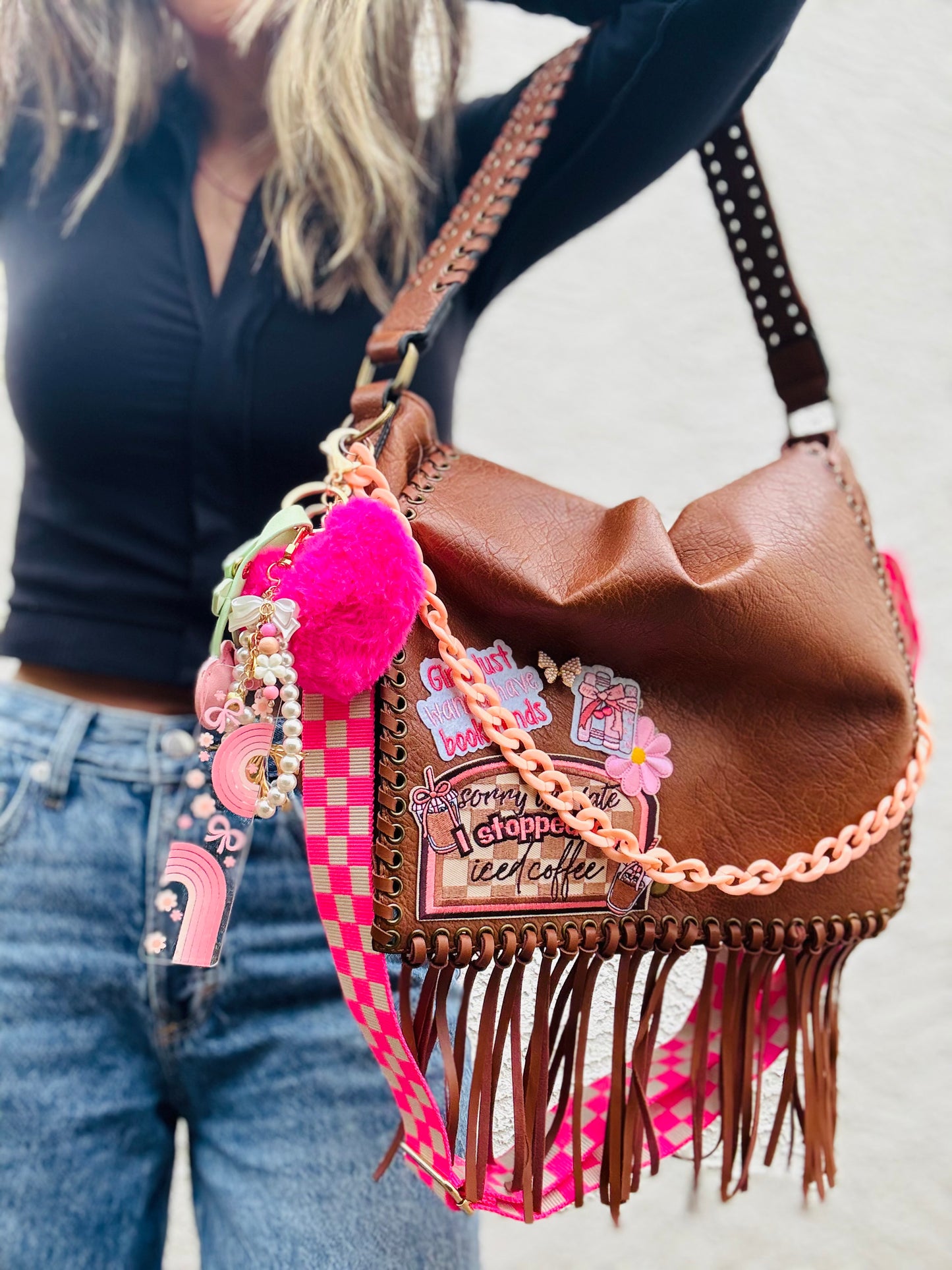 AM- bookish dreams- just a girl that needs book funds. Sorry I’m late. I stopped for coffee ￼- crossbody strap included** The Jerome**