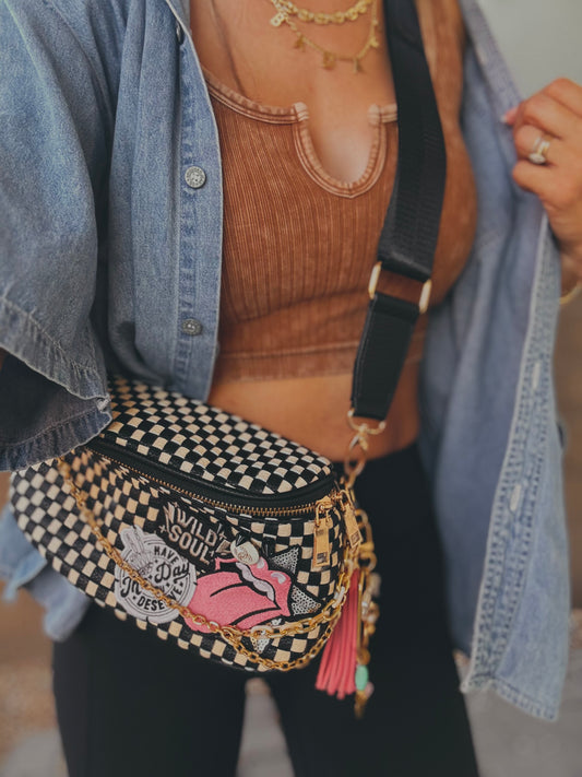 FC-day you deserve+wild soul +UPCYCLED AUTHENTIC BUTTON handmade charms OG+PHOENIX BAG
