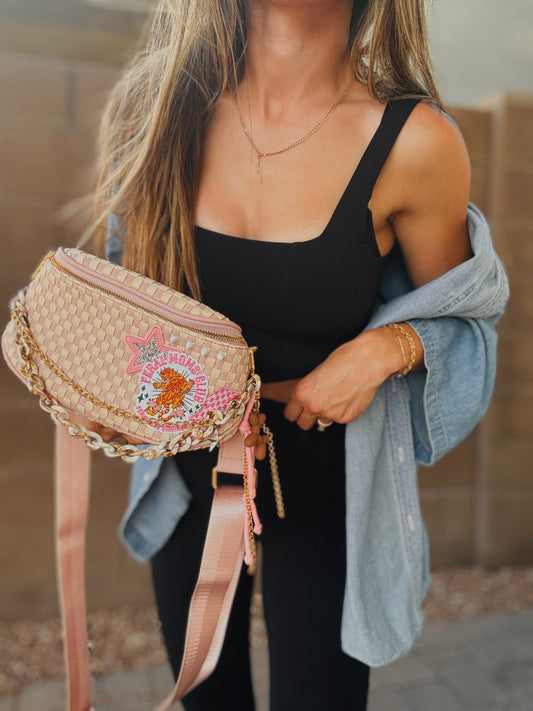 HA-feral moms club tiger-powder pink and crème OG+PHOENIX BAG