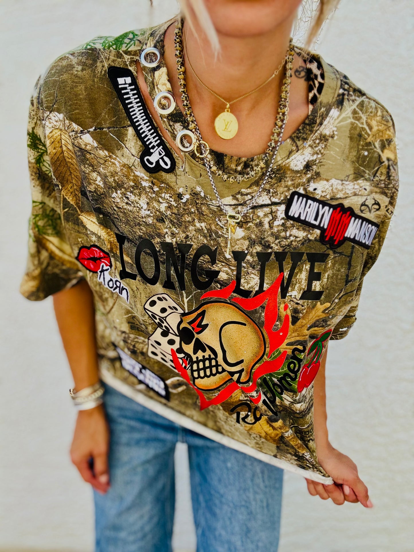 TEE-long live rad women  - DAD TEE LARGE