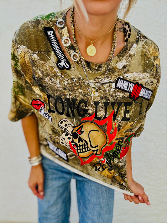 TEE-long live rad women  - DAD TEE LARGE