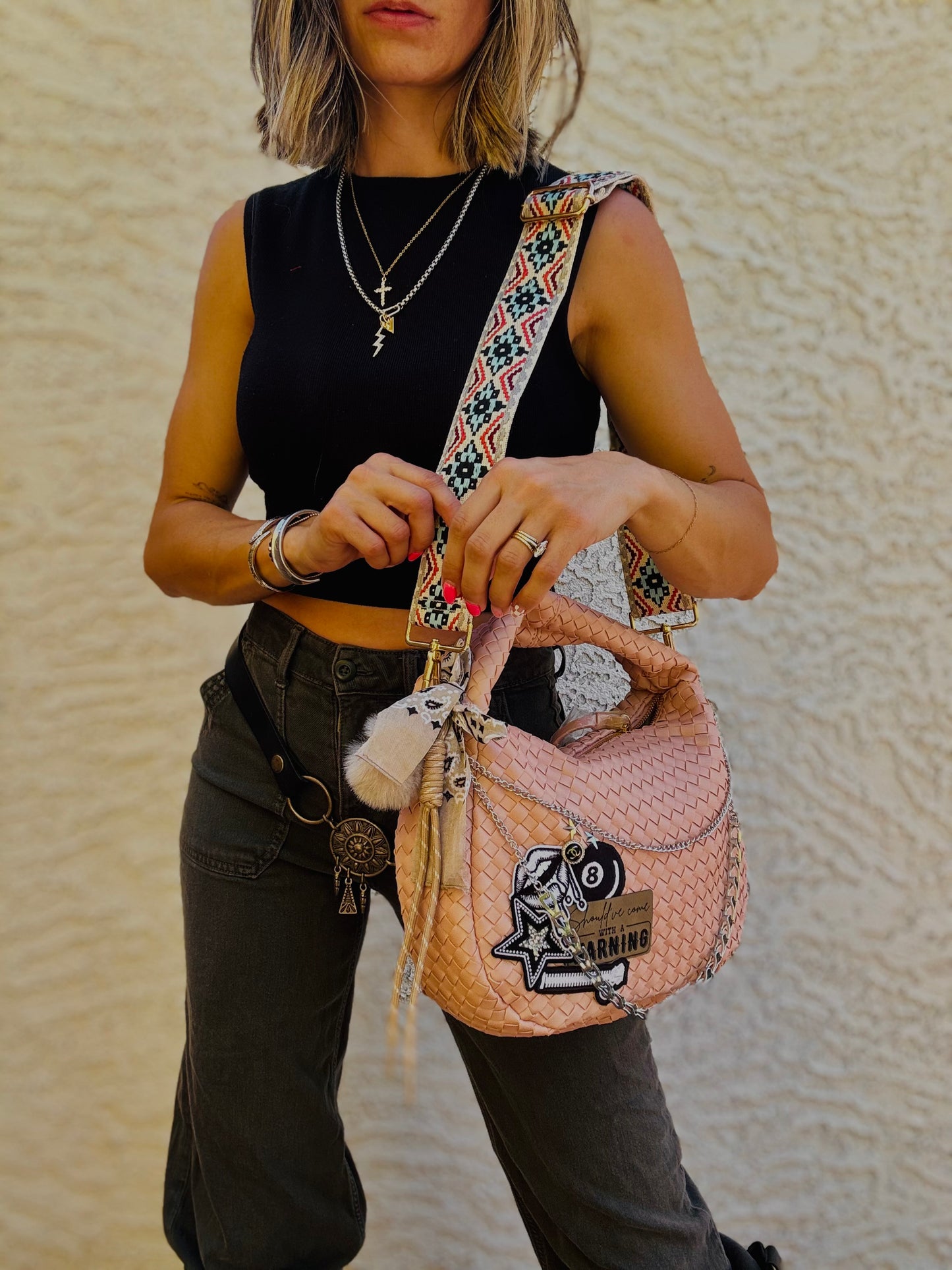 BBBC-Should’ve came with a warning, edgy, soul + CHANDLER BAG* blossom pink