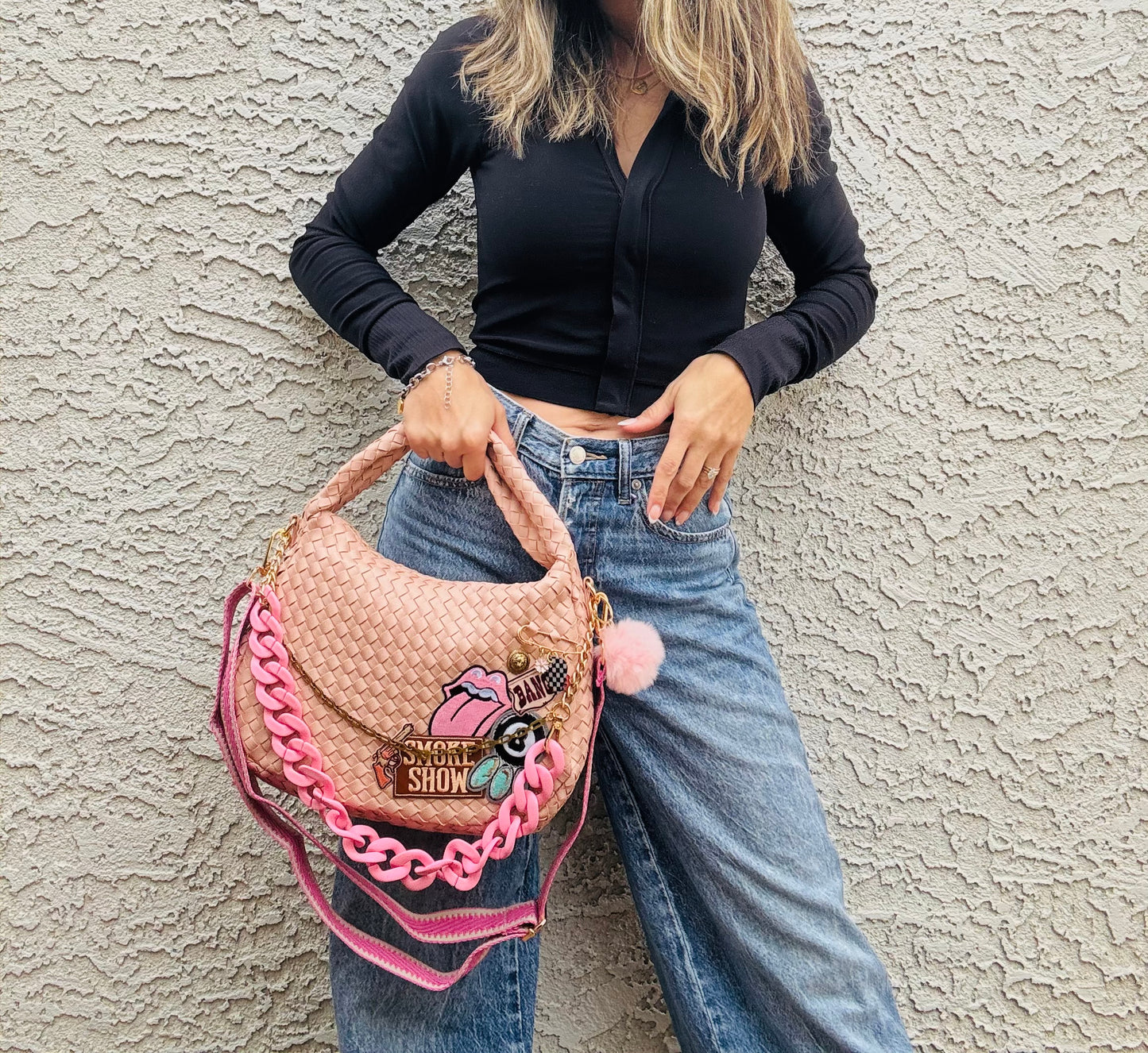 AM-SMOKESHOW bang bang *CHANDLER BAG**blossom pink