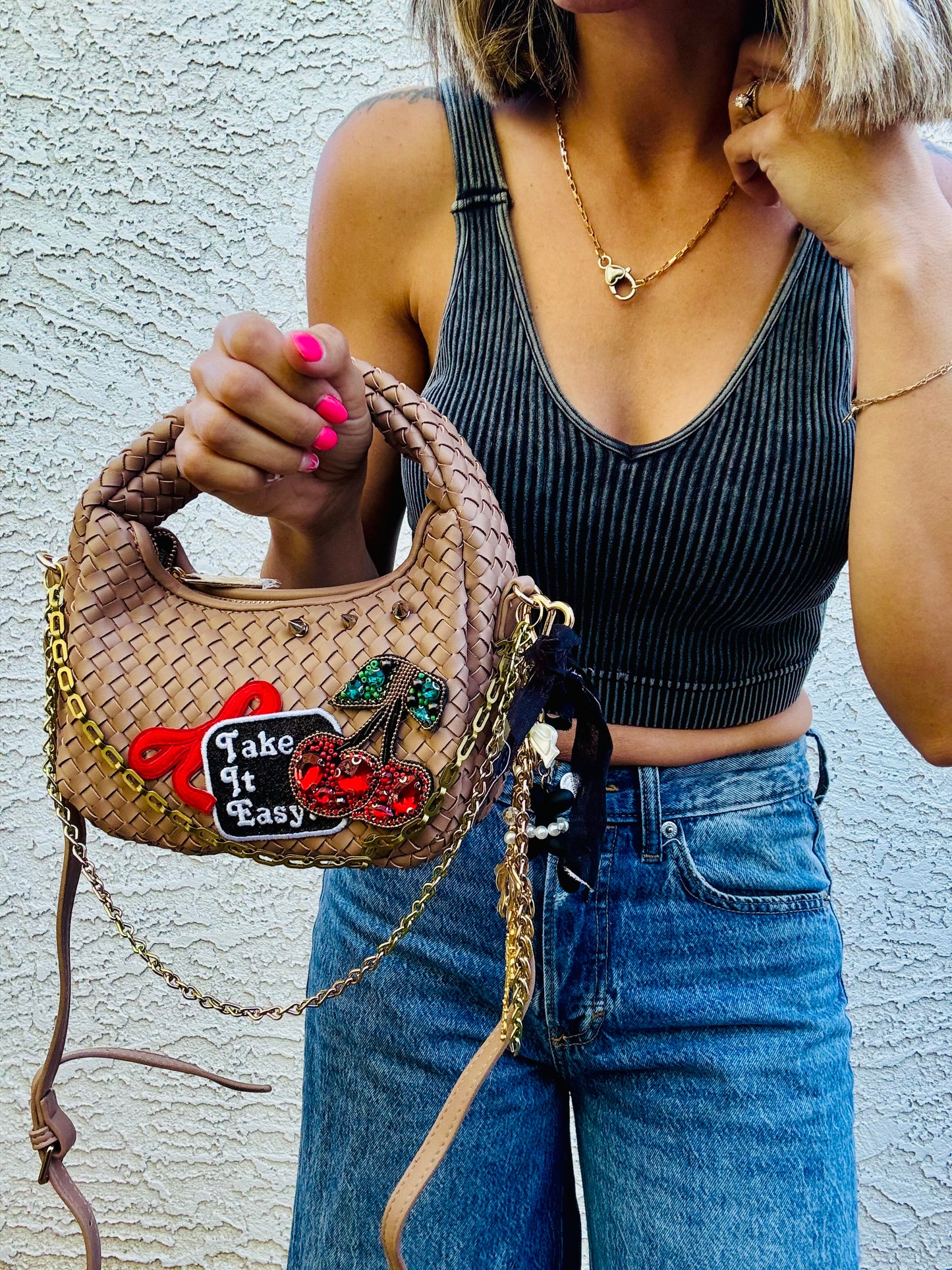 SM- take it easy hand beaded cherries +2-1 ** The Parker**