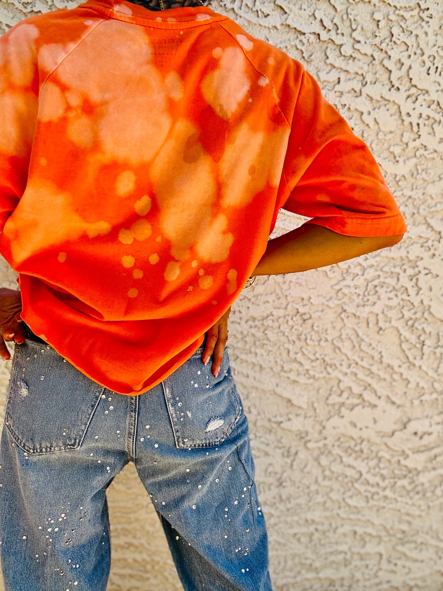 TEE- say yikes and move on girl Orange POCKET SHIRT - MENS MEDIUM CUT