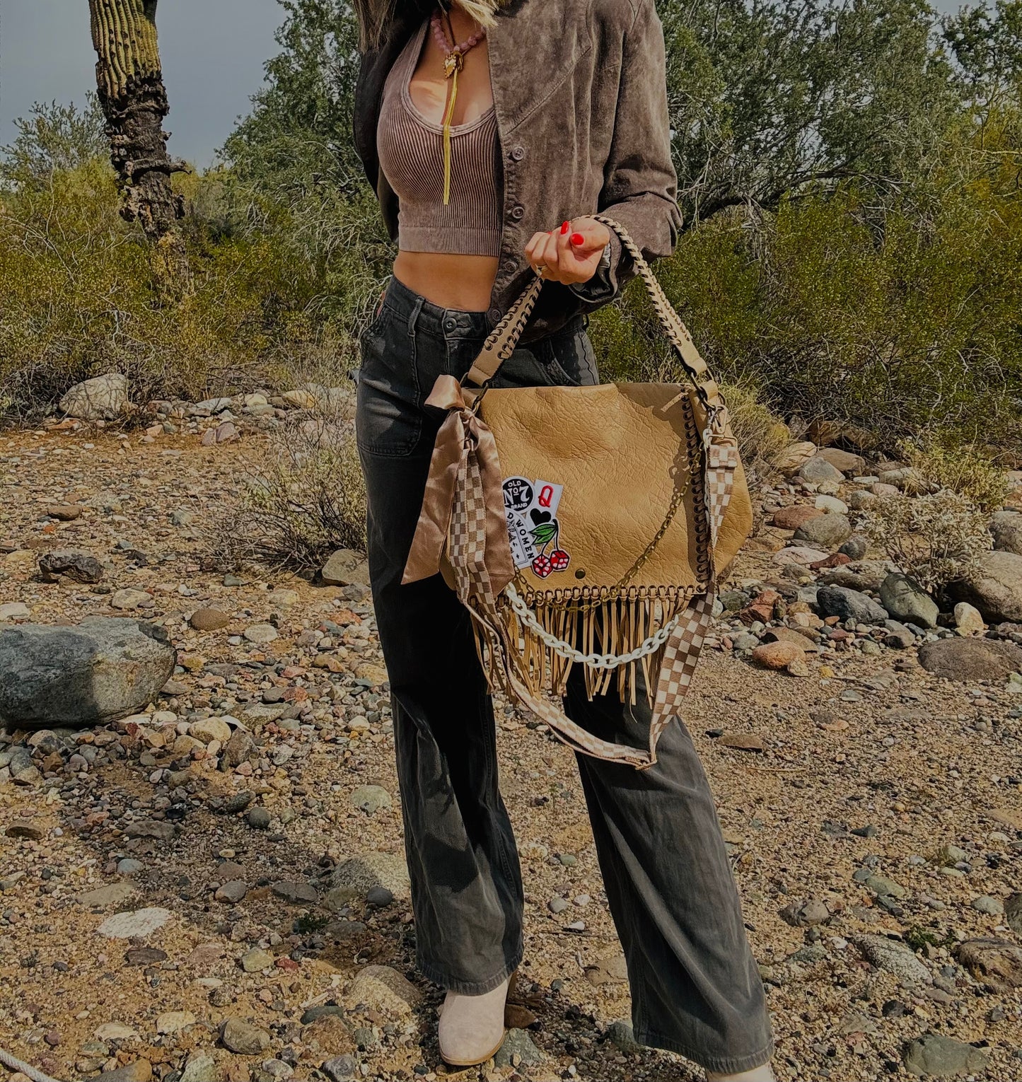 XO-LONG LIVE RAD WOMEN BE THE QUEEN- crossbody strap included** The Jerome**