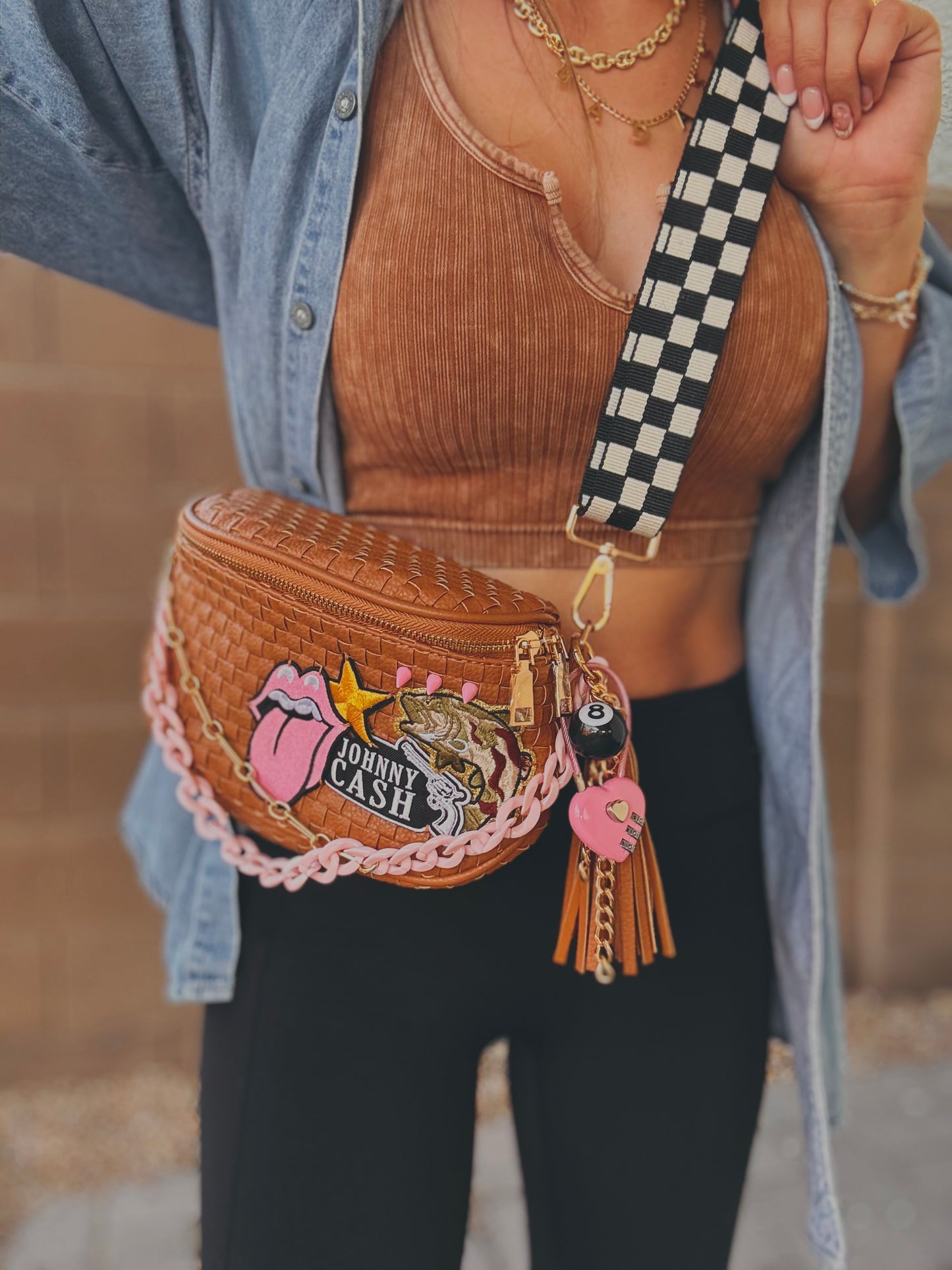 FC-Cash Camo+ upgraded checkered strap OG+PHOENIX BAG