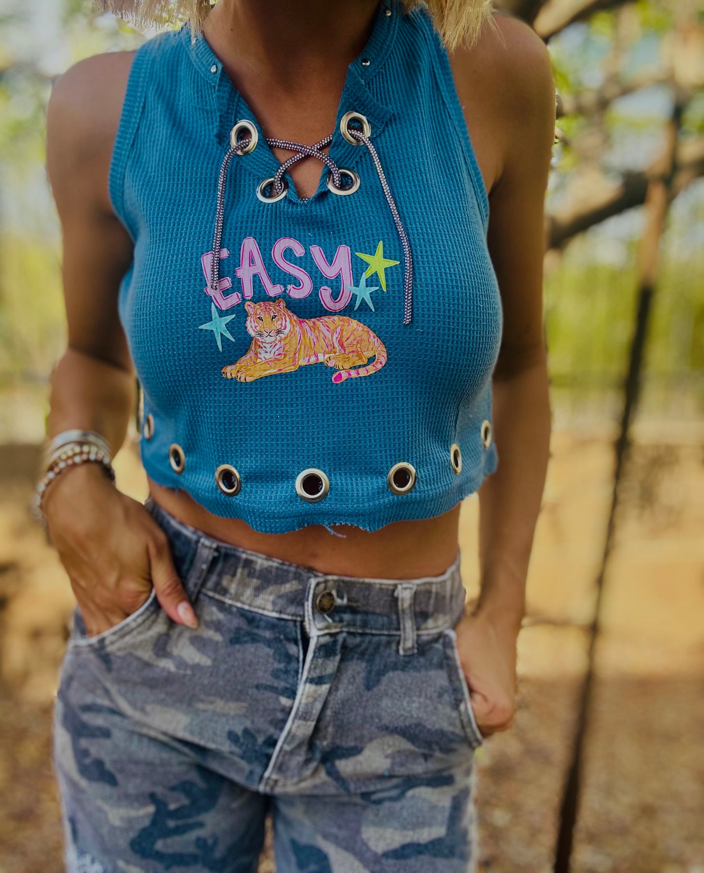 HMT-EASY TIGER+ HEAVY METAL CROP TANK size MEDIUM