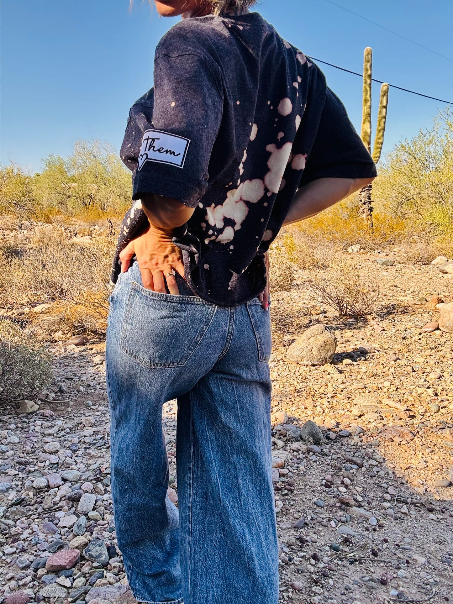 HD- I’m a project that keeps Jesus busy - RUST DISTRESSED POCKET SHIRT - MENS MEDIUM CUT