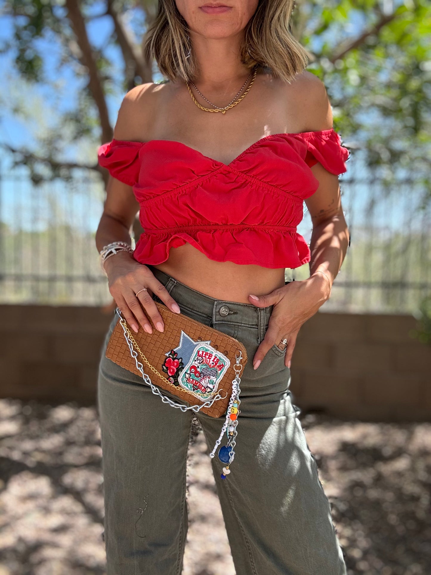 SCC-life’s a gamble with handmade bag charm * Bisbee*