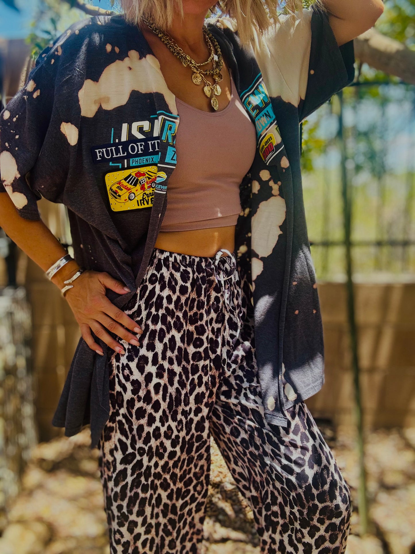 TEE- AZ RACE BABE - DAD KIMONO TEE MENS 2XL