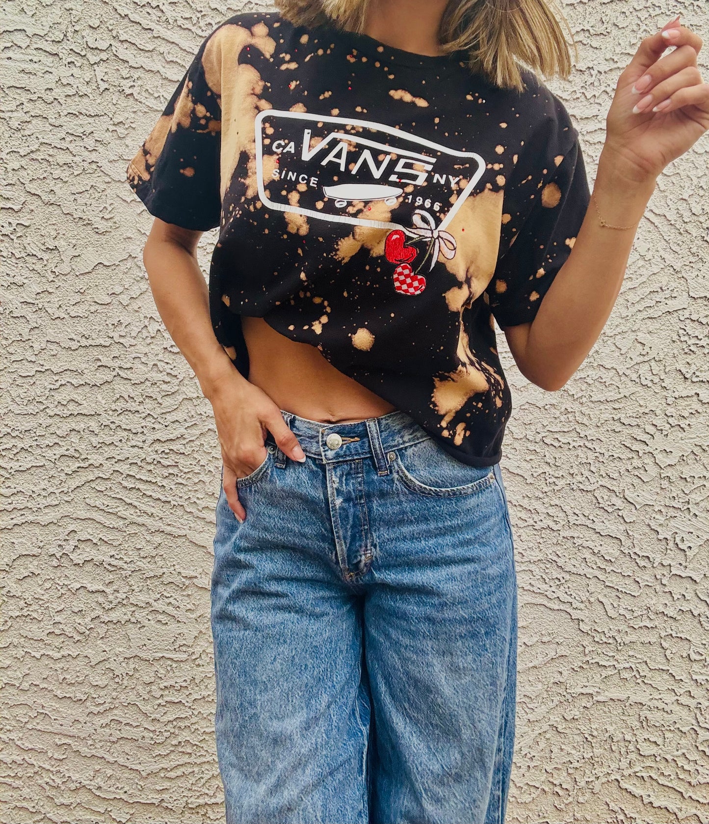 DT-skate & cherries + Dad Tshirt MEDIUM