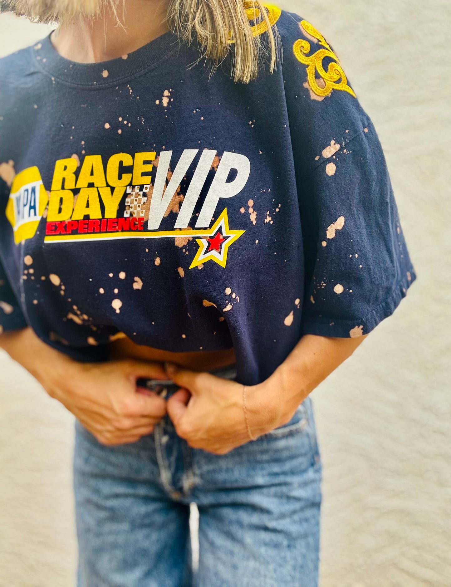 DT-race day vintage+ I + Dad Tshirt LARGE