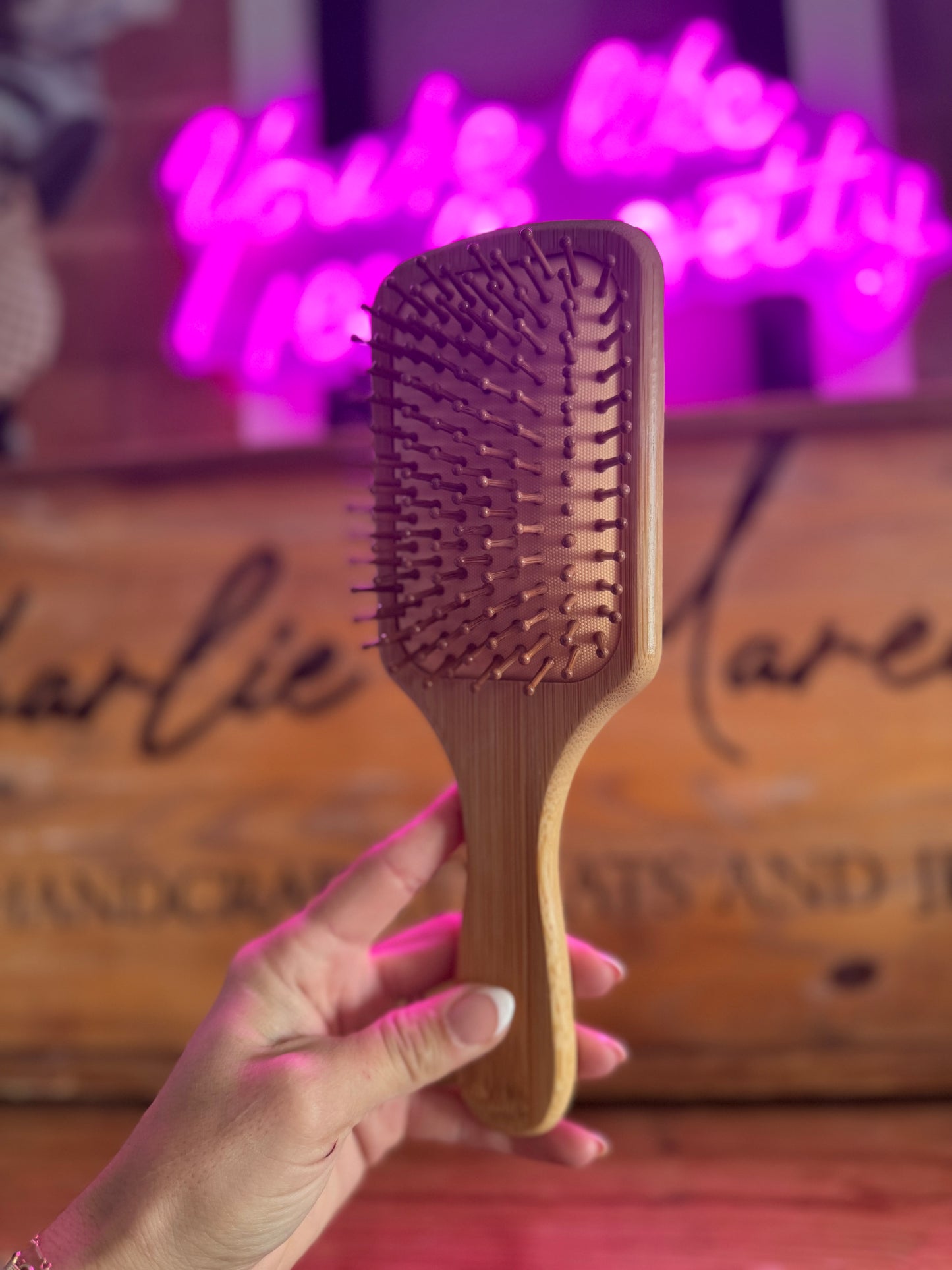 BCJ-Bookish Bamboo Hair Brushes