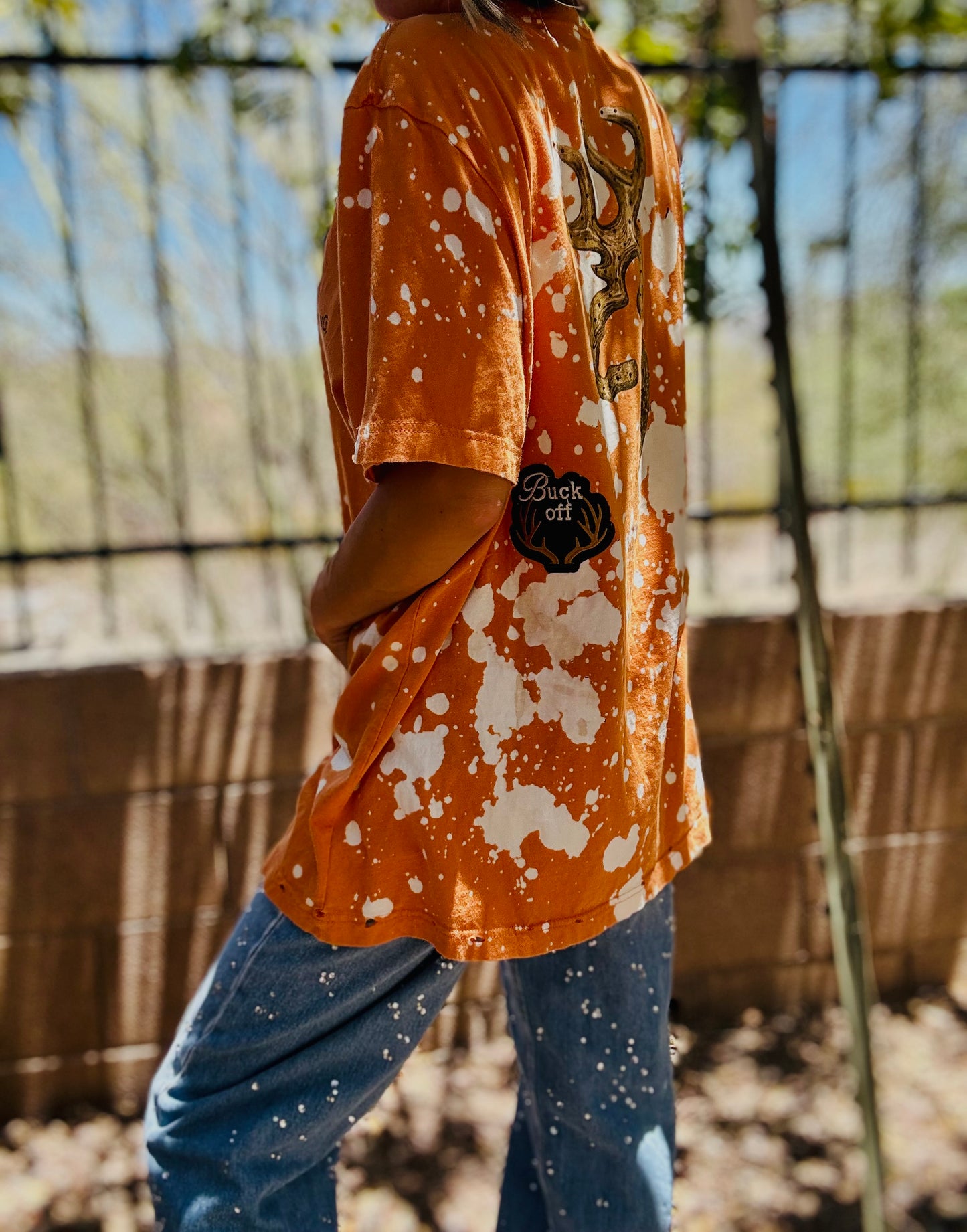 HD-GONE HUNTING BUCK OFF- DAD KIMONO TEE MENS XL