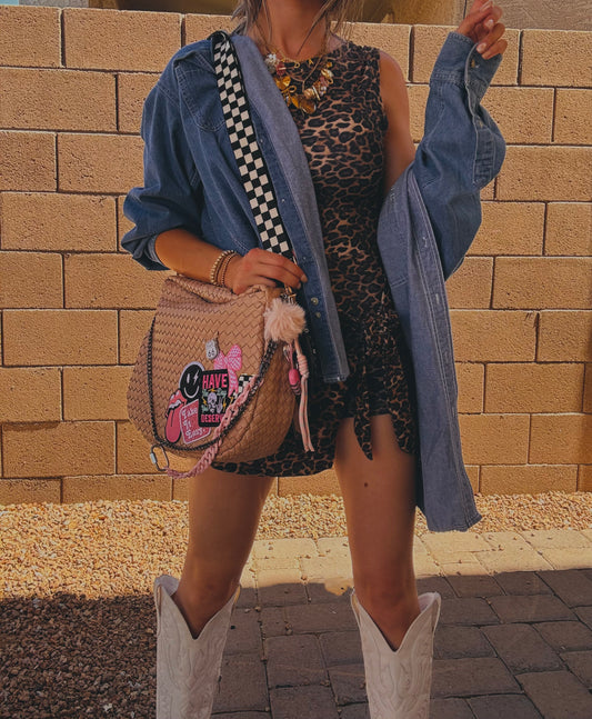 LF- have the day you deserve, take it easy, route 66 charm + Cream/tan bag*CHANDLER BAG**