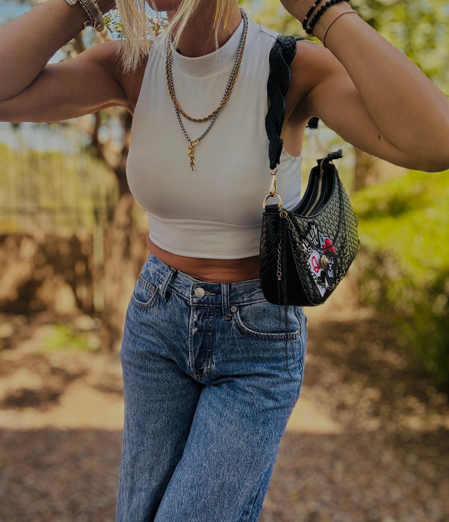 UM-QUEEN WILD SOUL + Braided modern Shoulder Bag￼ *THE SAMANTHA**