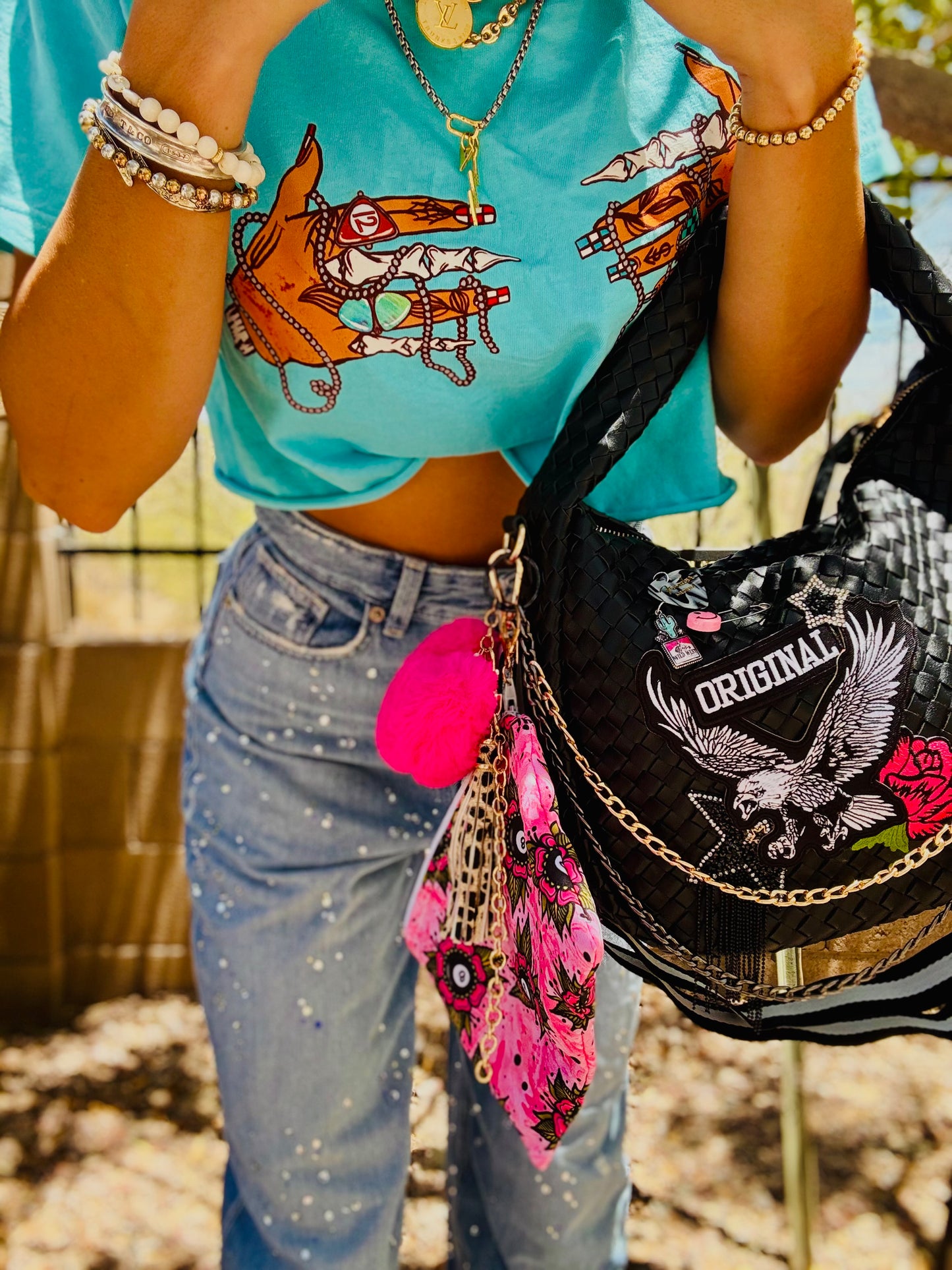 SAT-OG EAGLE + CHANDLER BAG* comes with 2 straps worn 3 ways