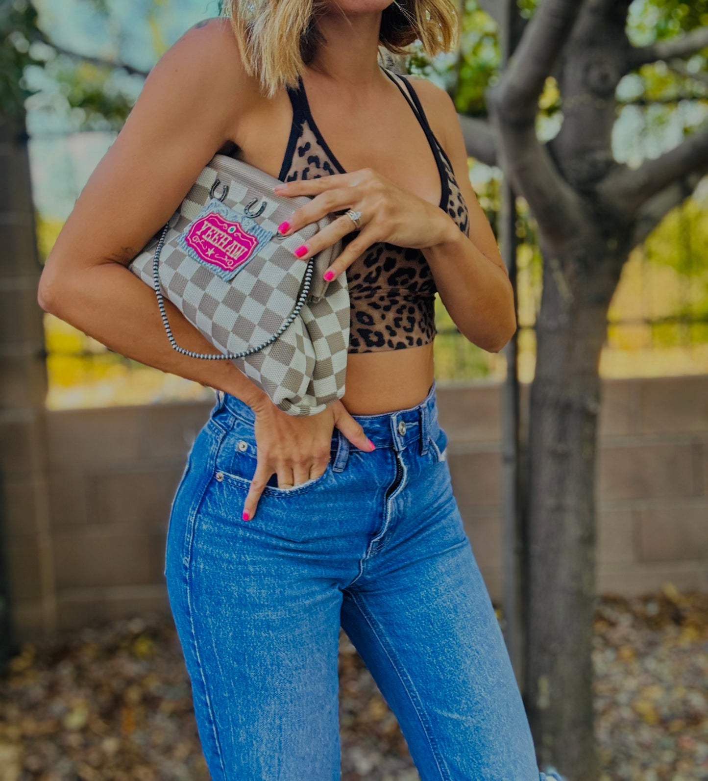 23-YEEHAW - LIZZE CLUTCH KNIT- HANDBAG