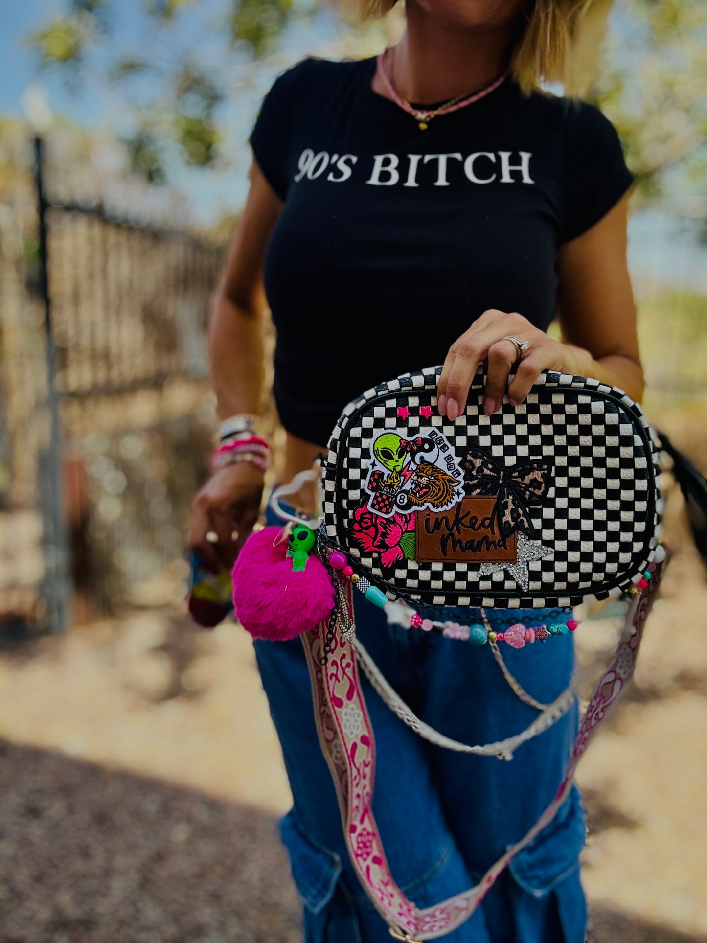 CC-Inked mama neon -*Page Bag* 2 strap 3 ways to wear