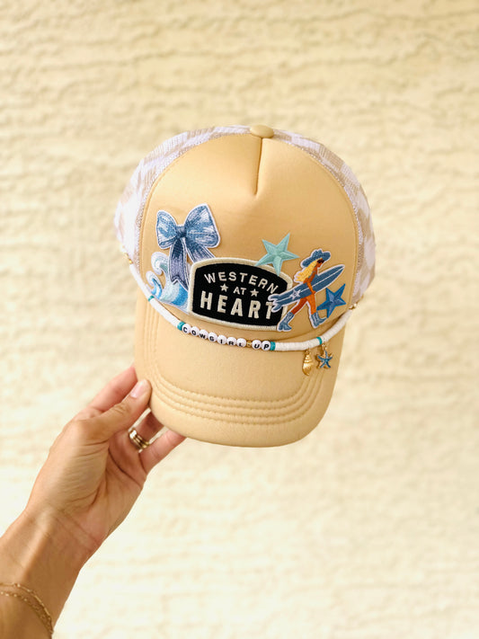 PT- Western at heart Surf cowgirl+ checkered nude tan
