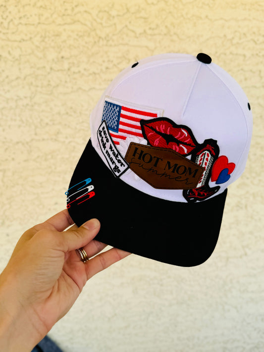 •CM Co. hot mom summer flag vintage