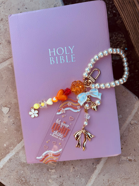 BBC-BIBLE VERSE +hand beaded+ let your light shine 1
