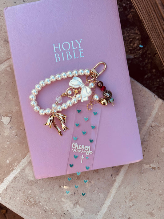 BBC-BIBLE VERSE +hand beaded+ Chosen 1