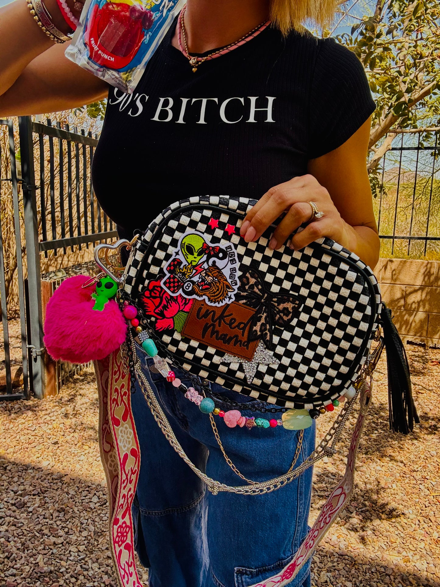 CC-Inked mama neon -*Page Bag* 2 strap 3 ways to wear
