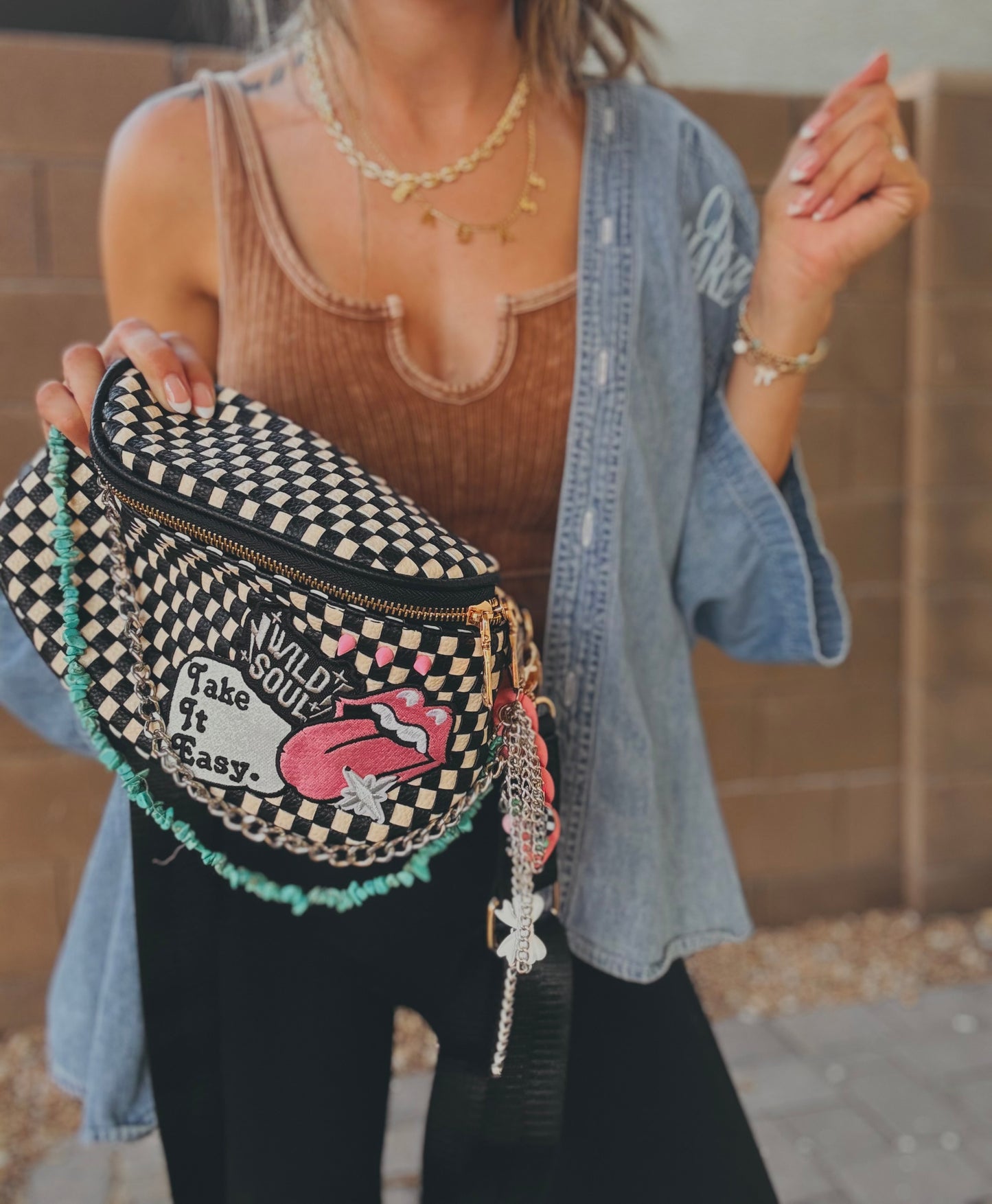 FC-take it easy+wild soul + turquoise handmade charms OG+PHOENIX BAG