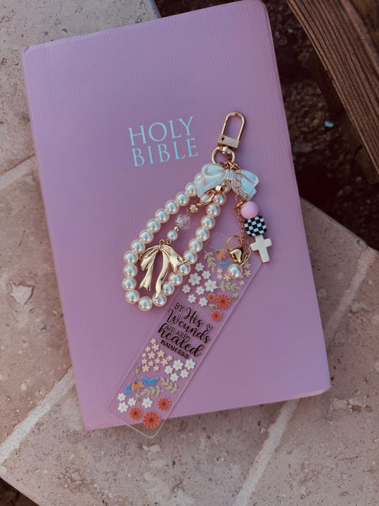 BBC-BIBLE VERSE +hand beaded+ by his wounds. We are healed 1