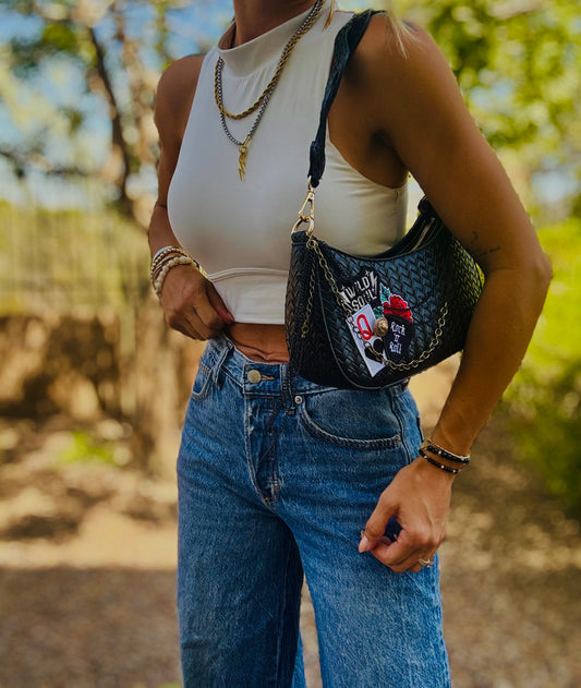 UM-QUEEN WILD SOUL + Braided modern Shoulder Bag￼ *THE SAMANTHA**