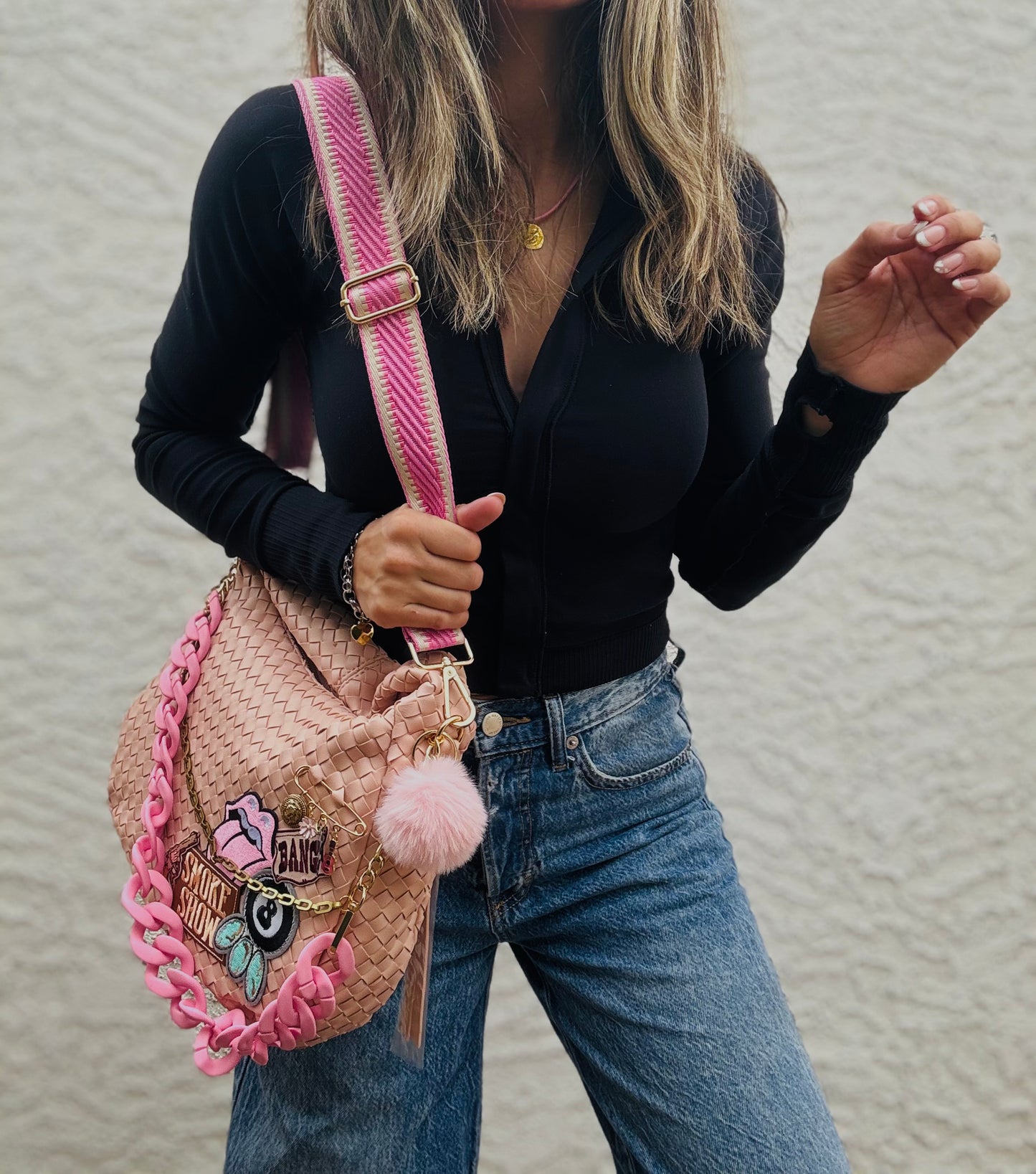 AM-SMOKESHOW bang bang *CHANDLER BAG**blossom pink