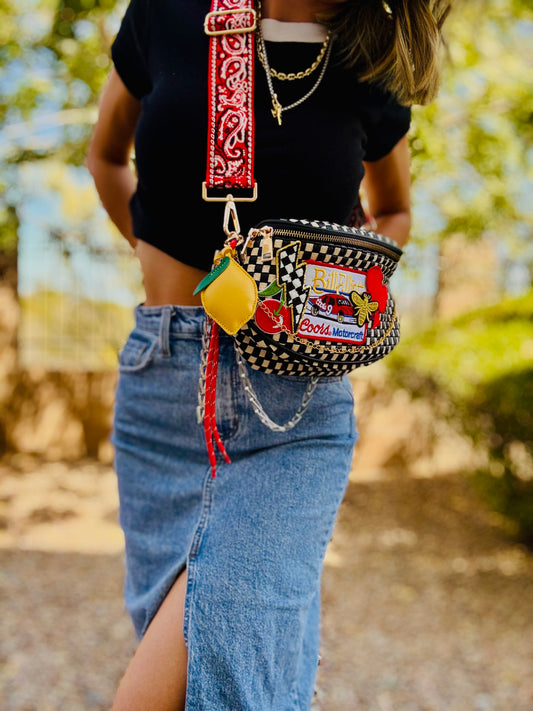 DM2-race babe red bombshell +PHOENIX BAG + extra red strap