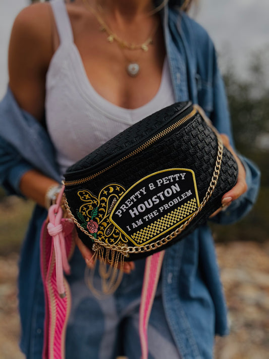 NY-pretty and Petty Houston I’m the problem +PHOENIX BAG