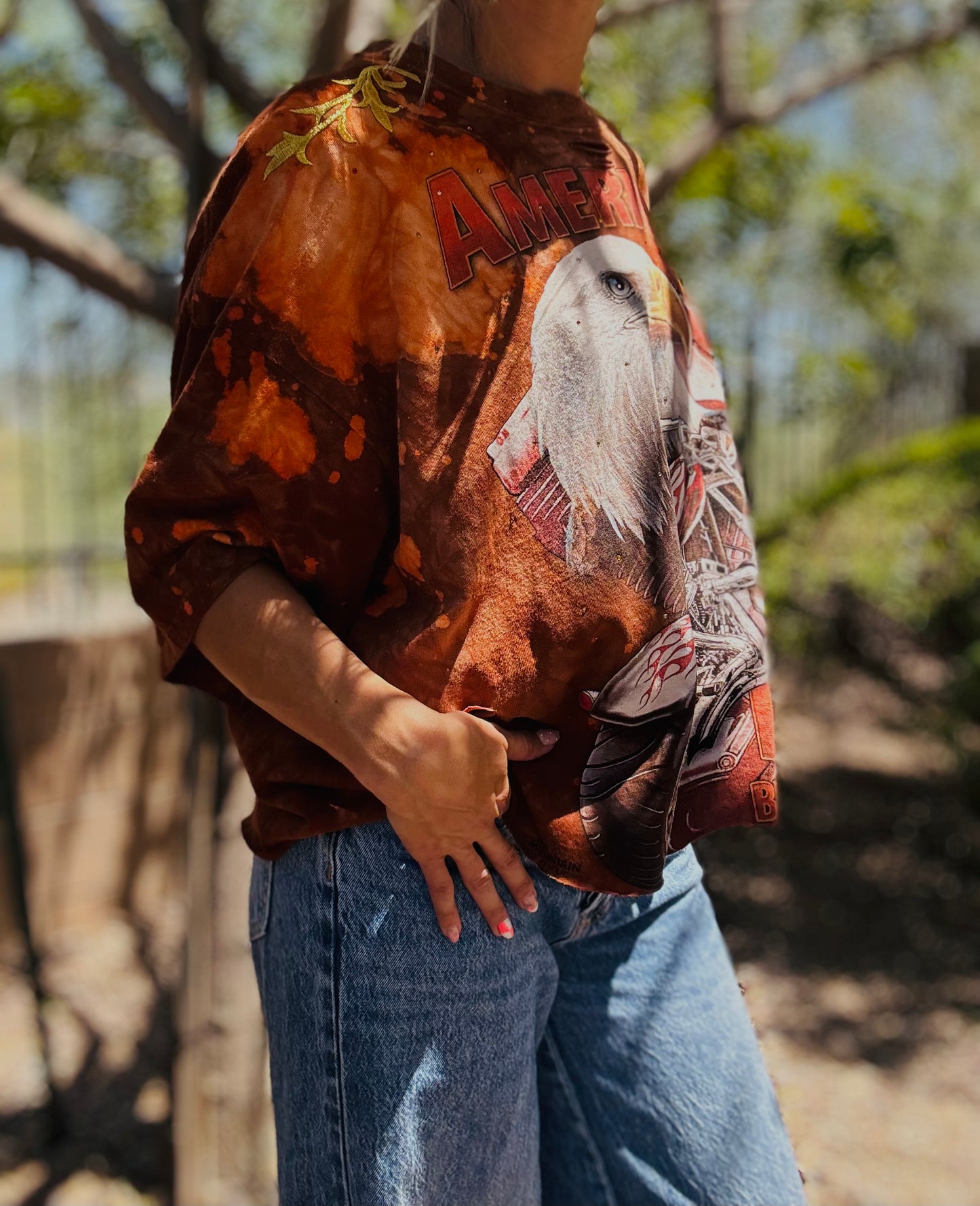 HD-RETRO EAGLE AMERICAN  - MENS 2XL