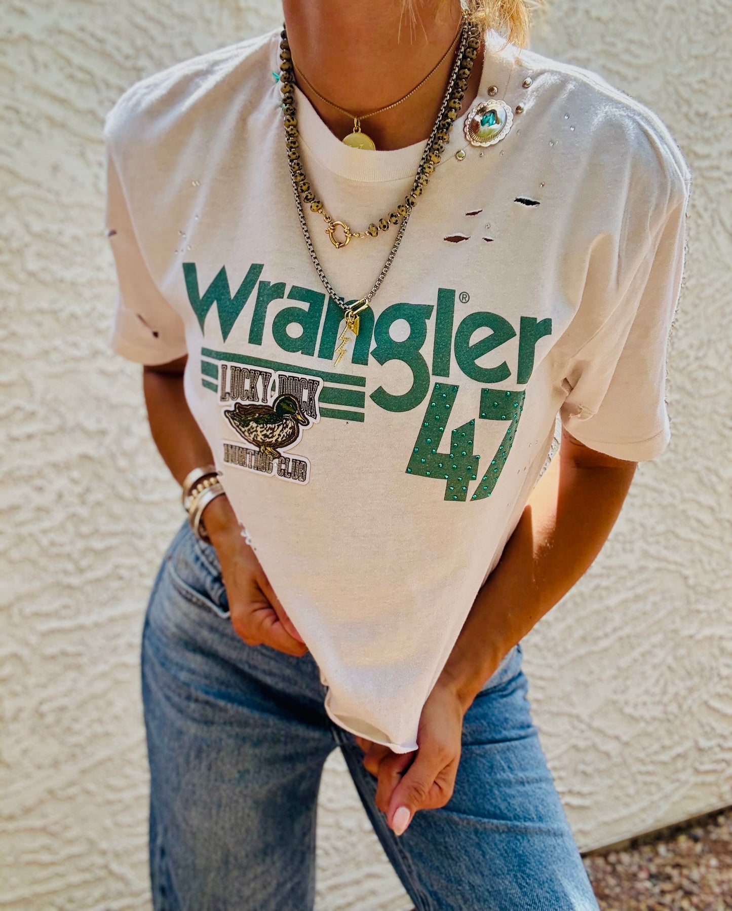TEE-duck 47 wrang concho COLLAR - DAD TEE SMALL